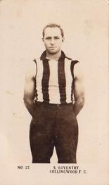 1923 Magpie Portraits of Our Leading Footballers #27 Syd Coventry Front